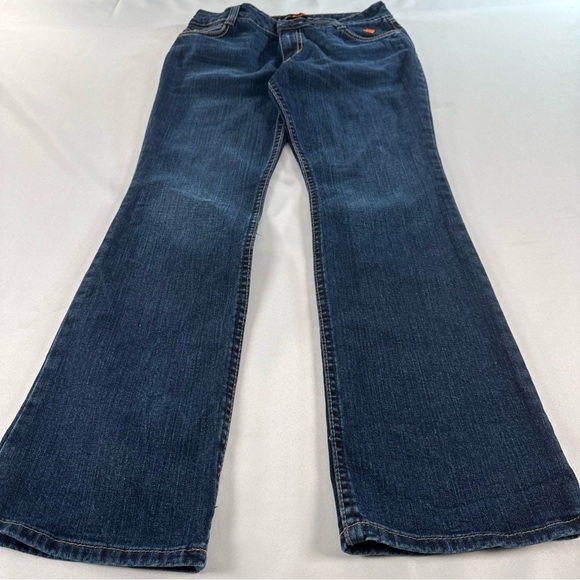Wrangler Flame Resistant Jeans Women’s Size 5 CAT2 2112 Boot Cut Blue Denim EUC - Picture 3 of 8